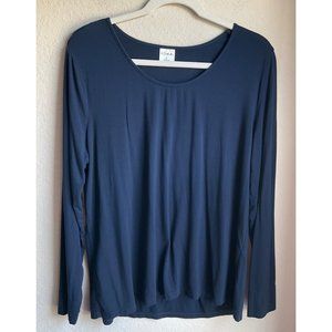 Soma womens size large navy soft long sleeve top